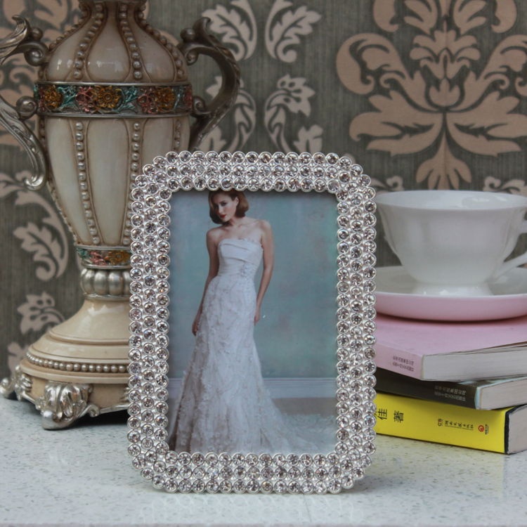 Rhinestone Wedding Photo Frames/4X6''