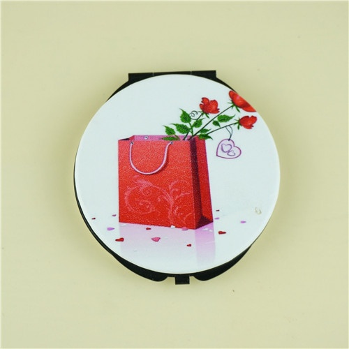 rose design UP compact mirrors/compact mirror personalized
