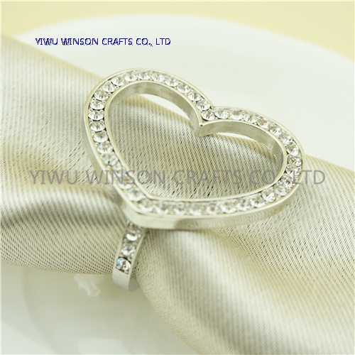 heart shaped napkin rings