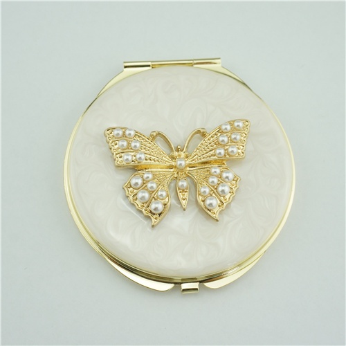 Butterfly pearl compact mirror/Compact mirror party favors