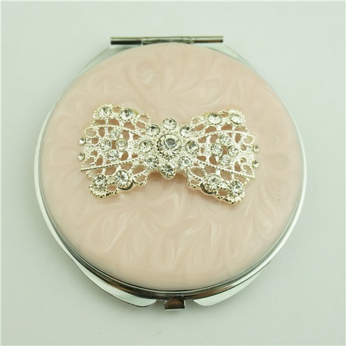 Butterfly crystal makeup mirror/Metal compact mirror