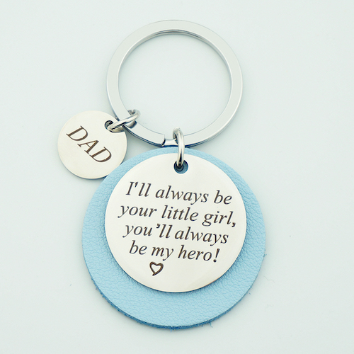 Stainless Steel Key Chain with Personalized Pattern