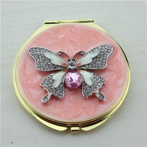 Beautiful butterfly compact mirror