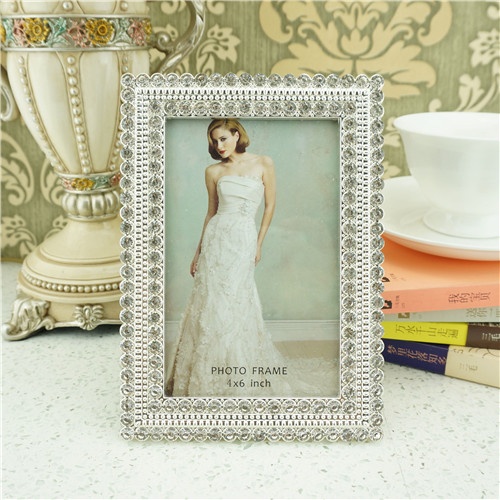 Metal photo frame / Crystals photo frame for wedding gifts