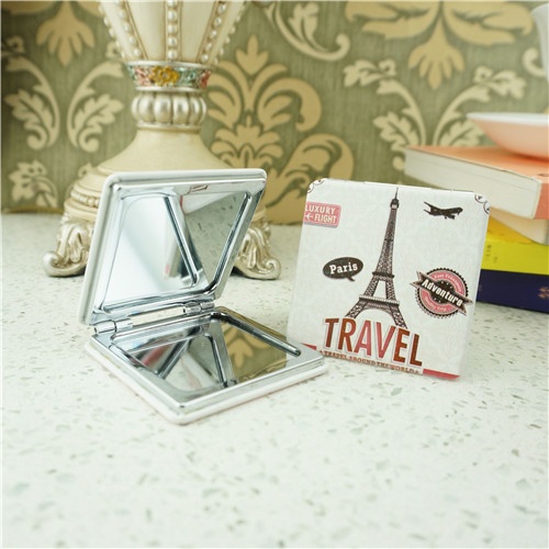 PU compact mirror/personalized design leather pocket mirror