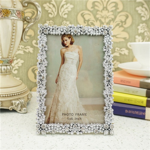 Metal photo frame / Crystals picture frame