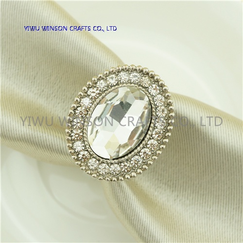 Metal Napkin Ring/Crystal Wedding Decoration Napkin Ring