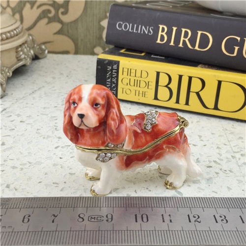 Red The Toy Dog Jewelry Box/Zinc Alloy Jewel Box