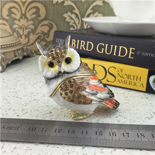 Animal Metal Jewelry Box/Owl Jewel Box