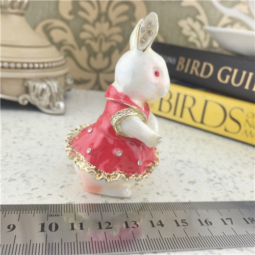 Imitation Ceramic Jewelry Box/Pink Rabbit Jewel Box