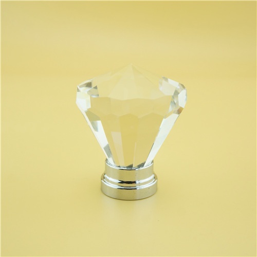 Crystal diamond drawer handle/zinc alloy glass cabinet handle