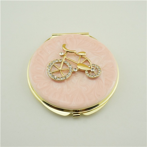 Bicycle series compact mirror/Crystal compact mirror