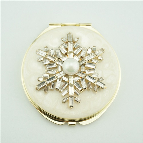 Mother of pearl compact mirror