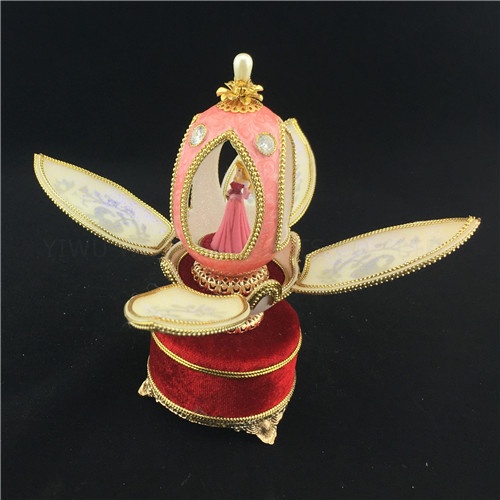 Engraved jewelry box/Handmade goose egg jewelry box