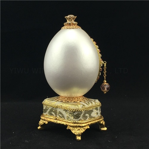 Musicbox goose eggshell art/Pearl jewelry box