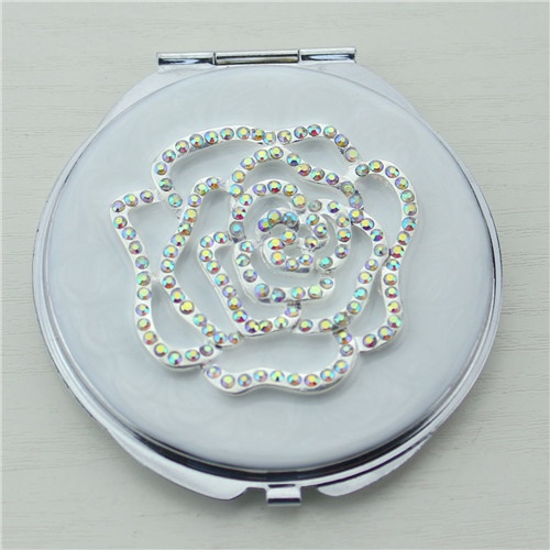 Jewelled compact mirror