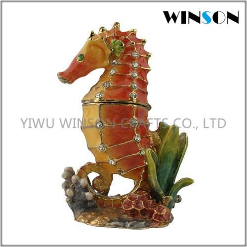 Jeweled Seahorse Box