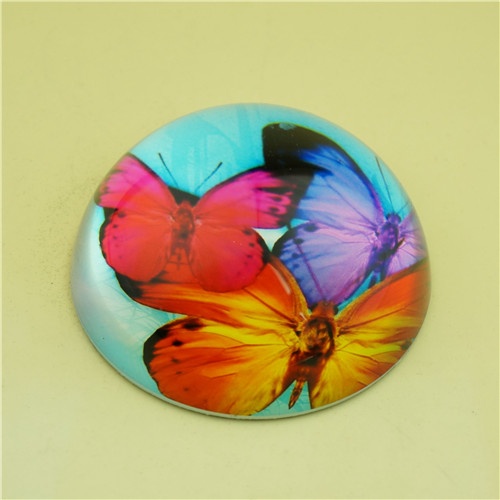 high quality glass paperweight/4C Printing glass paperweight/promotion