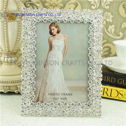 Rhinestone Lady Sex Metal Photo Frame With Custom Logo