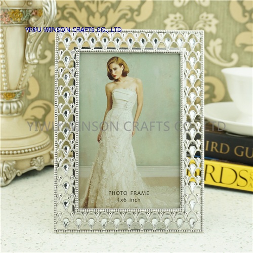 2015 New Design Silver Metal Photo Frame Wholesales