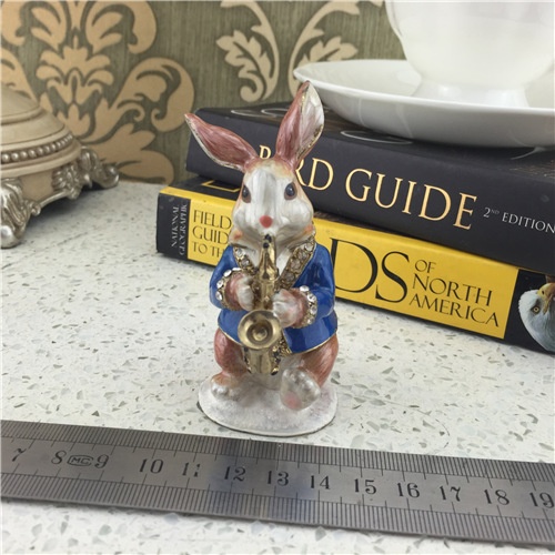 Coloured Drawing Animal Jewel Box/Rabbit Jewelry Box