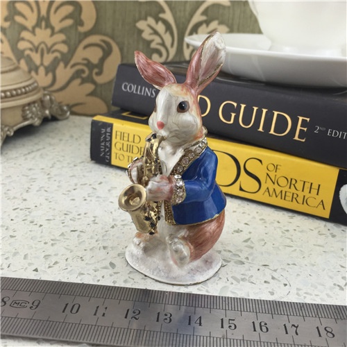 Coloured Drawing Animal Jewel Box/Rabbit Jewelry Box