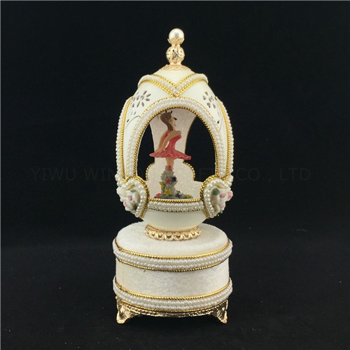 Ballerina jewelry box/Real goose egg jewelry box