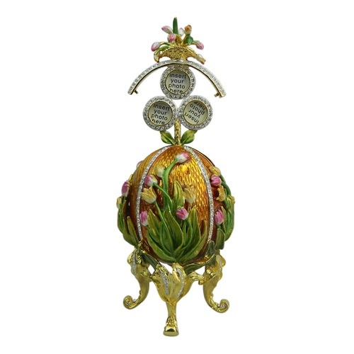 Faberge rosebud egg figurine