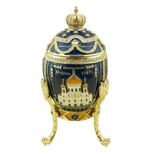 Trinket jewel box moscow kremlin/Faberge egg