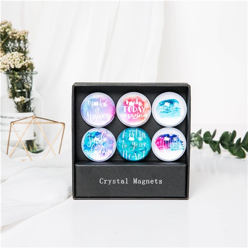 Crystal Magnets Set of 6