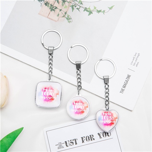 Inspirational Gifts Crystal Glass Key Chain/Custom Logo Key Chain