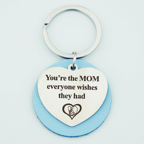 Mothers Day Gift - Heart Steel Key Chain