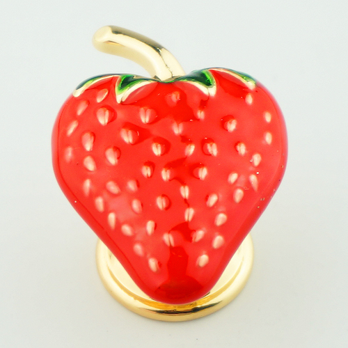 Golden Strawberry Cabinet Knob