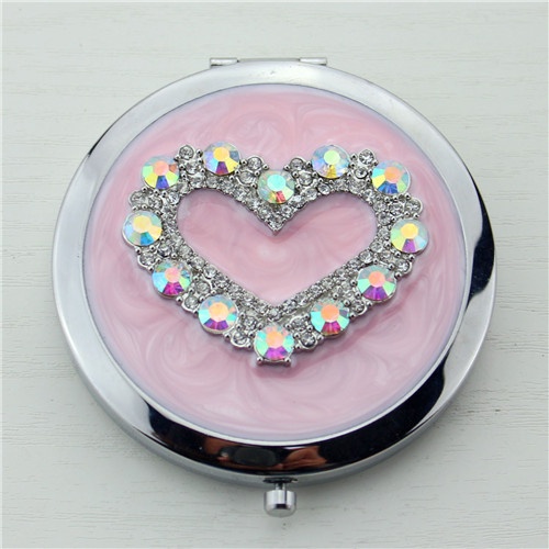 Love heart pocket mirror