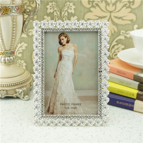 Metal photo frame / Silver wedding photo frame