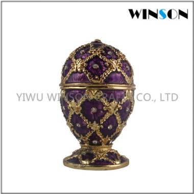 Crytals Faberge Eggs Jewelry Box