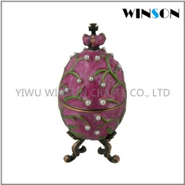 Enamel Faberge Eggs Trinket Box
