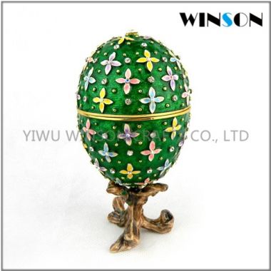 Crytals Faberge Eggs Jewelry Box