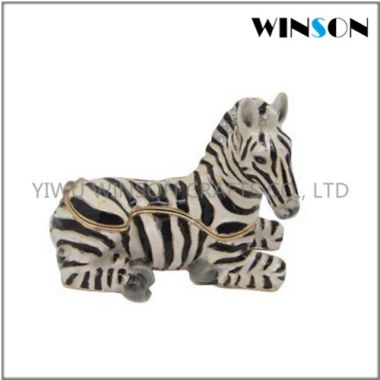 Pewter Jewelry Box / Crytals Zebra Jewelry Box