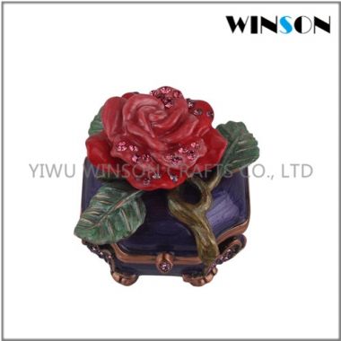 Retro Style Rose Jewelry Box