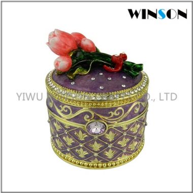 Pewter Jewelry Box / Crytals Other Jewelry Box