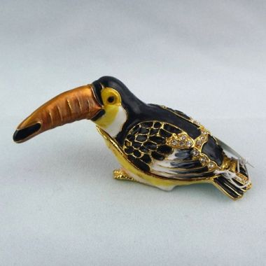 Bird Trinket Box/Handmade Vintage Jewelry box