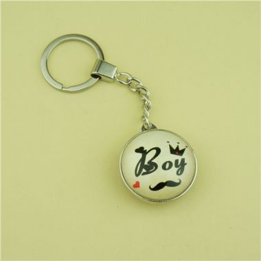 Glass Key Chain / 4C Printing Key Chian