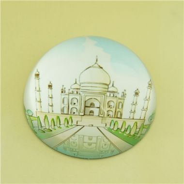 Custom Dome Crystal Glass Paperweight