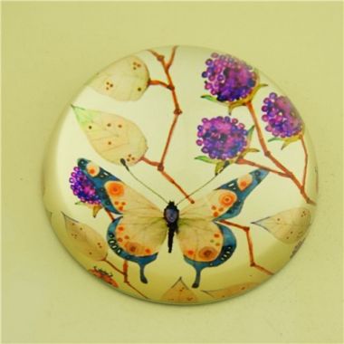 Custom Dome Crystal Glass Paperweight