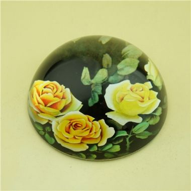 Custom Dome Crystal Glass Paperweight