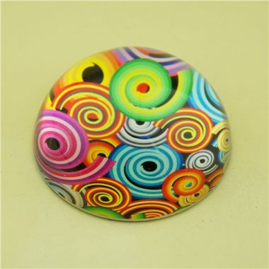 Custom Dome Crystal Glass Paperweight