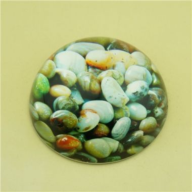 Custom Print Dome Crystal Glass Paperweight