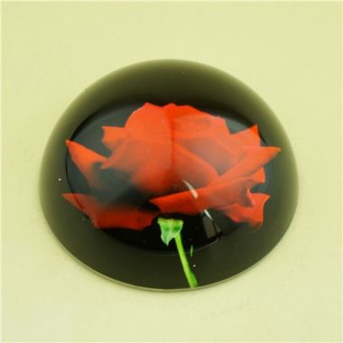 Custom Print Crystal Glass Paperweight 80mm
