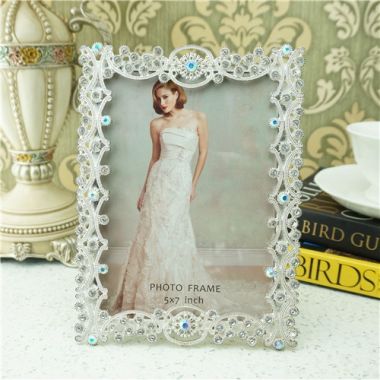 Metal photo frame/bling crystal photo frame